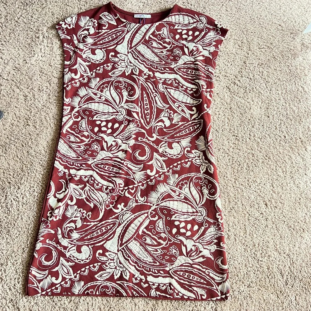 Zara Dress Cinnamon Color size US small NWOT